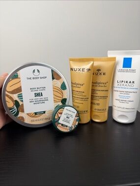 The Body Shop Shea Set and Nuxe Duo with La Roche-Posay hand cream Gift